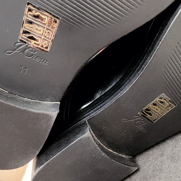 NEW J. Crew Black Rib Cuff Boots Italian Leather - Picture 8 of 9